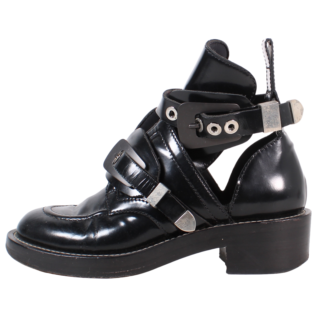 Ceinture leather ankle boots Balenciaga 